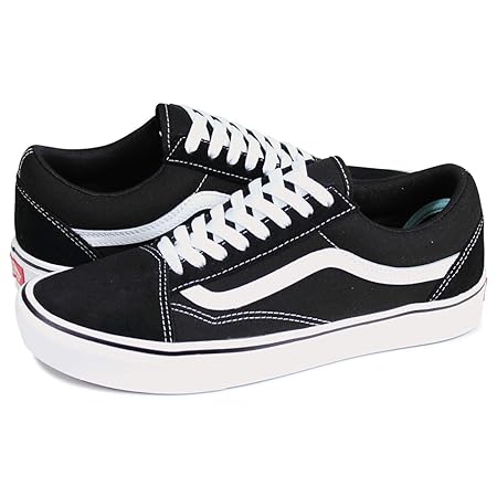 [バンズ] COMFYCUSH OLD SKOOL (CLASSIC) BLACK/TRUE WHITE vn0a3wmavne-fba 25.0(7) US [並行輸入品]