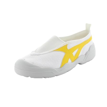 [ムーンスター] 上履き バイオLT01 日本製 三角ゴム 衝撃吸収 14cm~30cm 男子 女子 イエロー 19.0 cm 2E