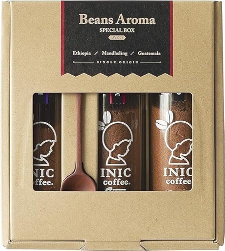 母の日 INIC coffee Beans Aroma スペシャルボックス No.1（母の日カード）【シングルオリジンコーヒー】【エチオピア・マンデリン・グァテマラ】【世界のバリスタチャンピオンも採用の味わい】