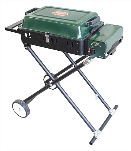 ニチネン カセットガス式バーベキューグリル クイックリー2 CBS-333グリーン幅98.6×奥行44.3×高さ73.7cm