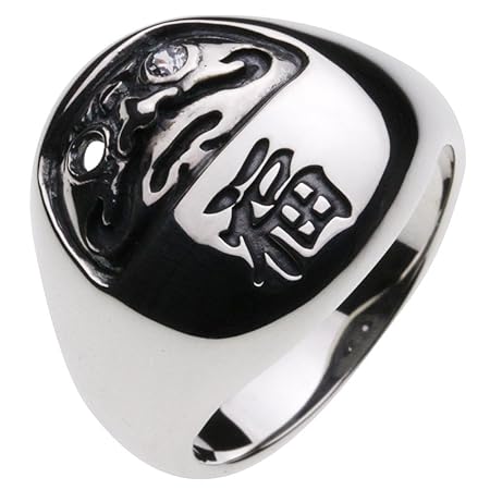 [セノーテ] 和柄 達磨リング ホワイトジルコニア【シルバー925 シルバーアクセサリー】 r0386 9号