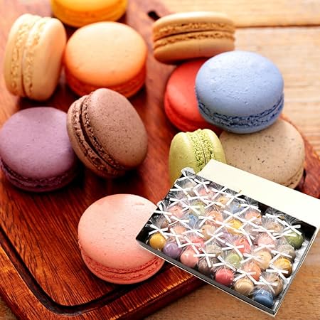 リボン付 マカロン 35個入 手提げ袋対応可能 箱にリボン掛け 個包装 常温保存可 スイーツ ギフト 誕生日 内祝い プレゼント 天使がくれたマカロン [冷] rm35