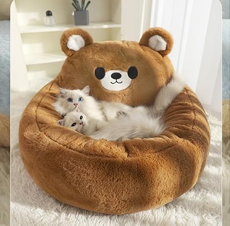 (HZYSHH正規ブランド) ベルベットい犬ベッド、猫ベッド、かわいい子犬パッド、ピンク猫ベッド、猫寝袋、かわいい犬家 (S)