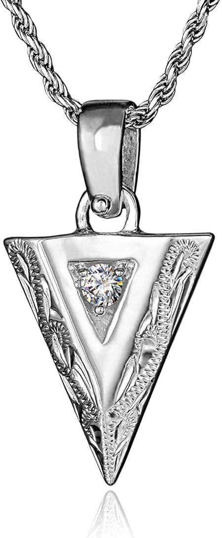 [レイラニ] ハワイアンジュエリー アロー(矢) ペンダント ネックレス シルバー 925（ロープチェーン40cm付）