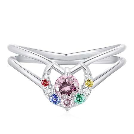 Purreen セーラームーン 月野リング うさぎ 結婚指輪, 金属,