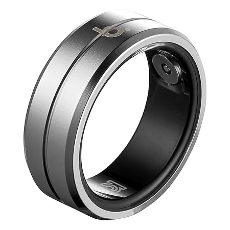 b.ring スマートリング ブリング 健康管理 睡眠管理 最大7日間持続 Android iPhone対応 専用アプリ 超軽量 IP68 防水 歩数計 日本語取扱説明書/磁気充電ケーブル付き/シルバー US9号（日本基準18〜20号/内周59.5mm）