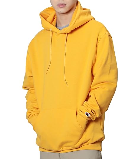 [チャンピオン] ベーシック ワンポイントロゴ パーカー メンズ スウェット プルオーバー 裏起毛 M ゴールド