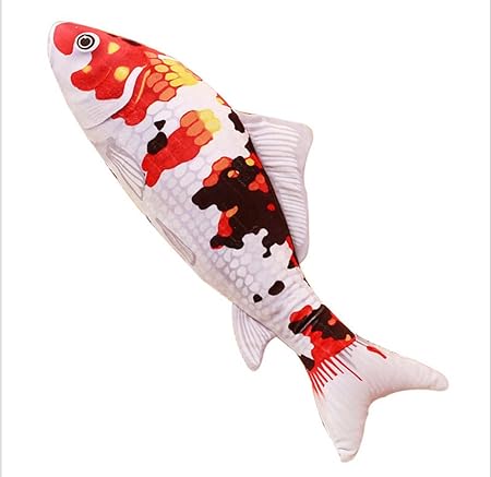 リアル 魚ぬいぐるみ ペットおもちゃ 特大鯉抱き枕 ふわふわ かわいい クッション プレゼント (140cm, 昭和三色鯉)