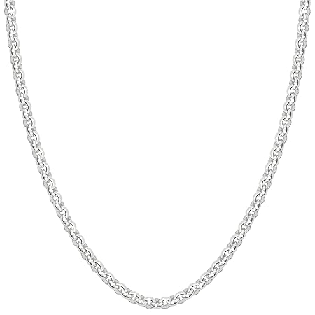 [新宿銀の蔵] ロールチェーン 長さ40～80cm (55cm) 幅約2.7mm シルバー 925 ネックレス チェーン ネックレスチェーン メンズ sv925 チェーンのみ