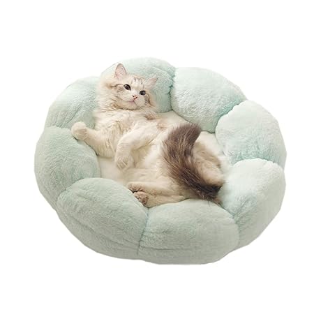 ふわふわ 40cm ペットベッド クッション 犬猫用 猫 ベッド 丸型 ベッド 猫 ベッド ネコ かわいい 可愛い 猫用 ベッド ねこ ペットハウス ふかふか グリーン ペット用品 洗える 猫 ベッド 円型ペットベッド 犬猫兼用 クッションベッド 洗える