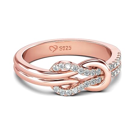 [Jeulia] レディース リング インフィニティ 指輪 シルバー製 刻印 プレゼント 記念日 誕生日