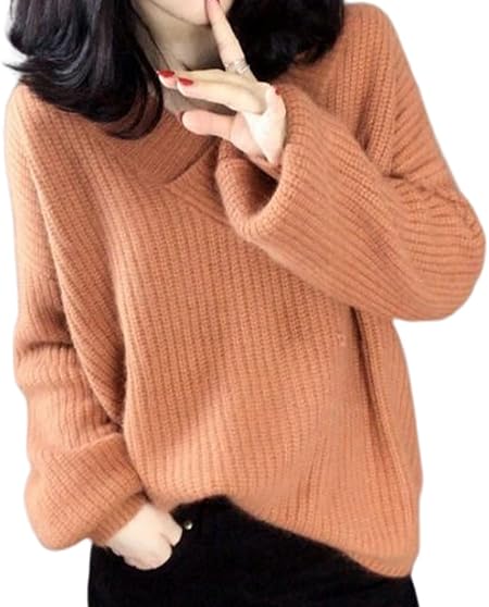 [ニーマンバイ] やわらか Vネック ニット セーター シンプル 無地 レディース 秋 冬 韓国 上品 細身 厚手 学生 学校 家 職場 事務服 部屋着 森ガール リブニット インナー カットソー ポンチョ ギャル ルームウェア ビジネス オフィス カジュアル シフォン セクシー ボリューム モヘア モヘヤ モヘアライク モヘヤ風 ミディアム ジャスト丈 ゆる オレンジ 2A-N27-OR2XL