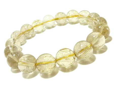 [セレクトエージャパン] (SAJ) ゴールドルチルクォーツ 10mm ブレスレット パワーストーン 天然石(17cm)