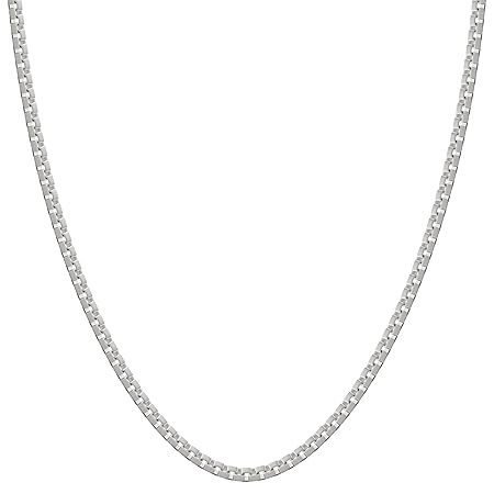 [新宿銀の蔵] シルバー 925 ベネチアンチェーン 幅約2.7mm 長さ45～70cm (55cm) チェーン ネックレス レディース メンズ 太め 太い シンプル