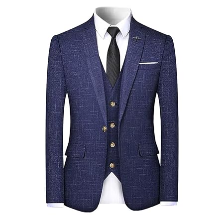[WEEN CHARM] スーツ メンズ スリーピース 上下セット 2つボタン 一つボタン スリム 防シワ カジュアル スーツ ジャケット スラックス ベスト 3点 2点セット 着心地良い 礼服 結婚式 オールシーズン対応