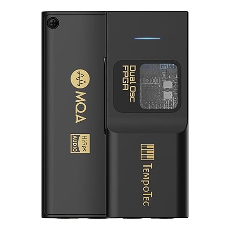 TempoTec Sonata BHD Pro Type C USBドングル DAC USB C DAC ヘッドホンアンプ 4.4mm&3.5mm PCM384kHz DSD256 MQA8X Tidal iPhone&Android&MacOS&Win用 (Sonata BHD Pro-Black)