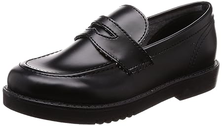 [アキレス] ローファー フォーマルシューズ 軽量 日本製 15-22cm 2E キッズ 男の子 女の子 ILC 2027 ブラック 21.0 cm