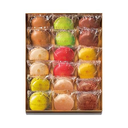 DALLOYAU ダロワイヨ 季節のマカロン入り詰め合わせ（18個入）