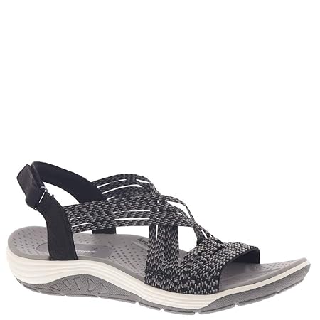 Skechers Women's, Reggae Cup - Oh, Snap Sandal Black 8 M