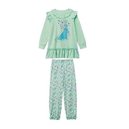 [ベルメゾン] ディズニー パジャマ ガールズ 長袖 フリル スムースパジャマ アナと雪の女王 エルサ 130