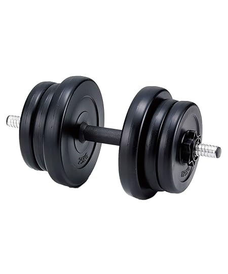 IRONMAN CLUB(鉄人倶楽部)プラスチック ダンベル 10㎏ KW-770 ウエイト調節 2~10kg 筋力アップ トレーニング ブラック