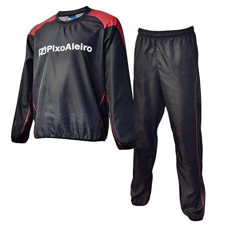 [ピクサレイロ] ピステ 上下セット PA-PISTE-006-BLACKDARKRED-M (M, ブラック/ダークグレー/ダークレッド)