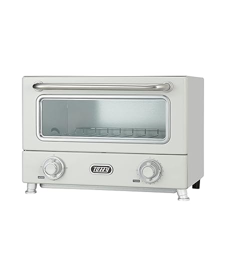 【Toffy/トフィー】 遠赤ヒーターオーブントースター K-TS3 (アッシュホワイト)　遠赤外線ヒーター 3段階温度調節 タイマー付き コンパクト レトロ かわいい おしゃれ　K-TS3-AW