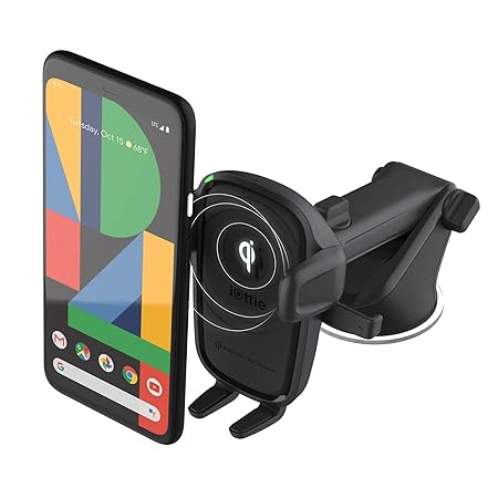 iOttie 車載スマホホルダー ワイヤレス充電 吸着ゲル盤固定 Easy One Touch 2 Wireless Qi iPhone, Samsung Galaxy, Huawei, LGスマートフォン対応