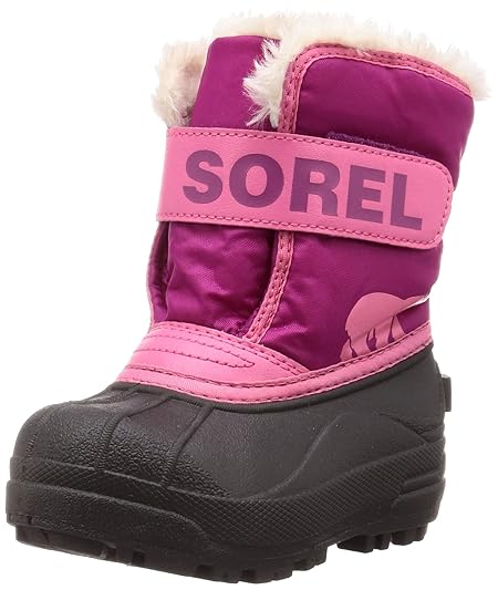 [ソレル] KIDS チルドレンスノーコマンダー NC1960 スノーブーツ キッズ 16cm ピンク