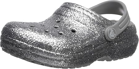 [CROCS(クロックス)] サンダル クラシック グリッター ラインド クロッグ キッズ ガールズ Silver/Silver 12 cm