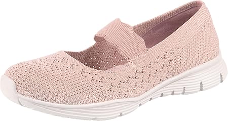 Skechers Women's Seager-Power Hitter-Engineered Knit Mary Jane Flat