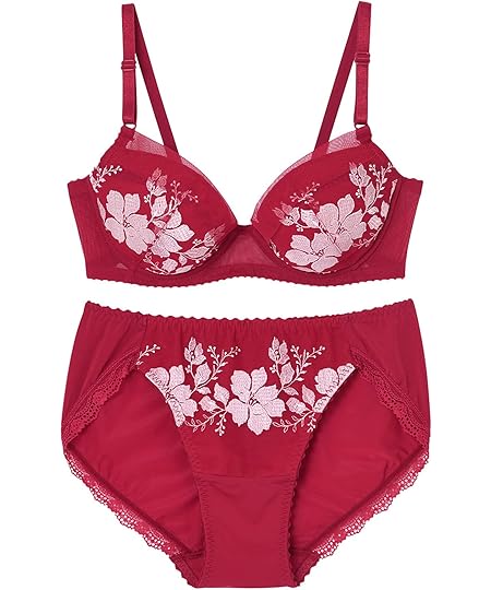 [ウイング/ワコール] ブラ&ショーツセット 3/4カップブラ・はきこみ丈:あさめ CB3710 レディース RE B70