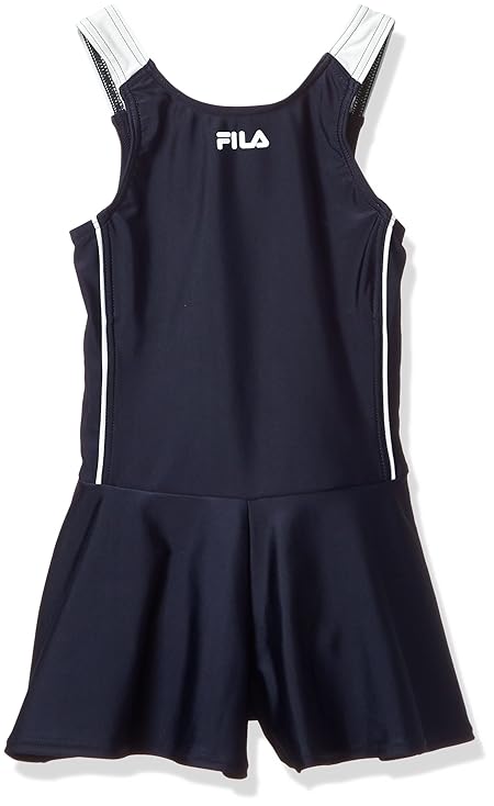 [フィラ] ロゴデザインワンピース水着 ロゴデザイン ワンピース水着 124685 ガールズ ネイビー/ホワイト 130