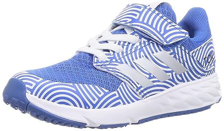 [アディダス] ランニングシューズ ジュニア 【HIROKO TAKAHASHI】アディダスファイト 東京 トップストラップ 男の子 女の子 17~25.5cm KZO62 トゥルーブルー/シルバーメタリック/フットウェアホワイト(FW7290) 21.5 cm