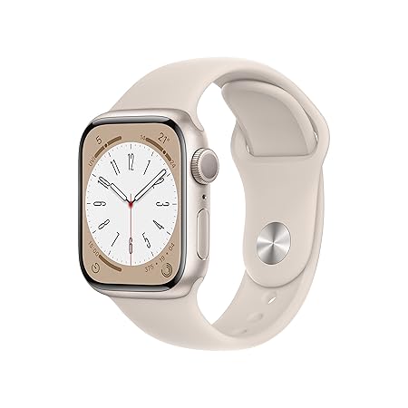 【整備済み品】 Apple Watch Series 8 (GPSモデル) - 41mm スターライトアルミニウムケースとスターライトスポーツバンド エクストララージ (整備済み品)