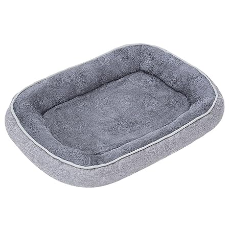 [JUI3N] 猫 ベッド 冬 保温 ふかふか ペットベッド 猫用 65*49*10 犬用 小型犬 ふわふわ 柔らかい 暖かい あったか クッション マット 滑り止め 通年 グレー 丸洗い 中型犬 ペットソファー 寝床 室内用 冬寒さ対策 おしゃれ オールシーズン