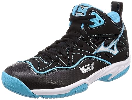 [ミズノ] バスケットボールシューズ ルーキー BB5 ジュニア ブラック/ホワイト/ライトブルー 21.5 cm 2E