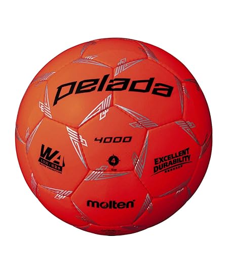 モルテン(molten) サッカーボール 4号球 小学生 検定球 ペレーダ4000 F4L4000-O 蛍光オレンジ F4L4000-O