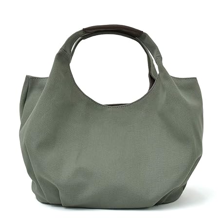 [Gratante] グラタンテ キャンバス トートバッグ ミニトートバッグ レディース ミニトートプチサイズ トートバッグ カジュアル 通勤バッグ プチプラ バッグ 本革 鞄 かわいい 人気 女性トートバッグ abb-g0025 (モスグリーン)