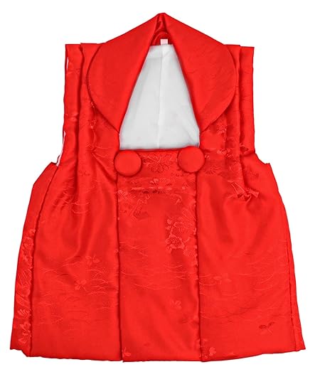 [KYOETSU] [キョウエツ] 被布コート 七五三 着物 3歳 被布 単品 (赤, M)