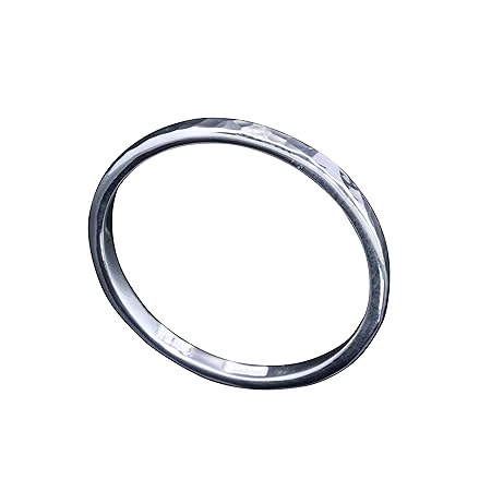 [龍頭] シルバー 950 丸 鎚目 リング 幅 2mm メンズ 指輪 シンプル 27号