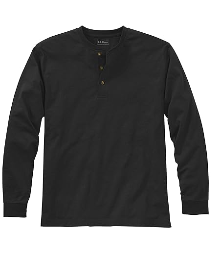 [エルエルビーン] メンズ ケアフリー・アンシュリンカブル・ティ 長袖 ヘンリー ジャパン・フィット XXLサイズ Black Black ０ＵＰＷ１１０００９