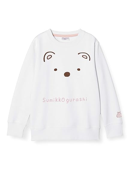 [スミッコグラシ] トレーナー すみっコぐらし すみっこ ナリキリ 長袖 キャラクター グッズ ガールズ 22844417 ホワイト 140
