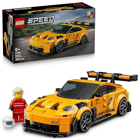 レゴ(LEGO) スピードチャンピオン Porsche 911 GT3 RS スーパーカー おもちゃ 玩具 誕生日 プレゼント ブロック 男の子 女の子 子供 9歳 10歳 11歳 小学生 乗り物 車 ミニカー フィギュア グッズ 77239