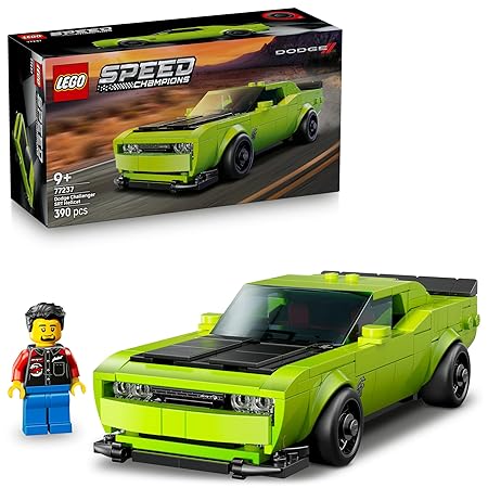 レゴ(LEGO) スピードチャンピオン Dodge Challenger SRT Hellcat スポーツカー おもちゃ 玩具 誕生日 プレゼント ブロック 男の子 女の子 子供 9歳 10歳 11歳 小学生 乗り物 車 ミニカー フィギュア グッズ 77237
