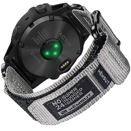 [torbollo] ガーミンバンド ガーミンナイロンスポーツベルト 20MM Garmin Fenix 7S / Fenix 6S / Fenix 6S pro/Fenix 5S / Fenix 5S plus/Descent Mk2Sなどに対応 アップグレードされたコネクタ ガーミンのクイックフィットver