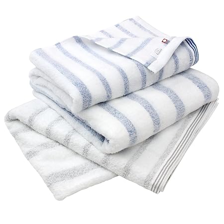 今治タオル バスタオル 3枚セット やわらか 瞬間吸水 速乾 部屋干し 綿100% 日本製 今治 認定 ヒオリエ ミスト(アソート2色01)