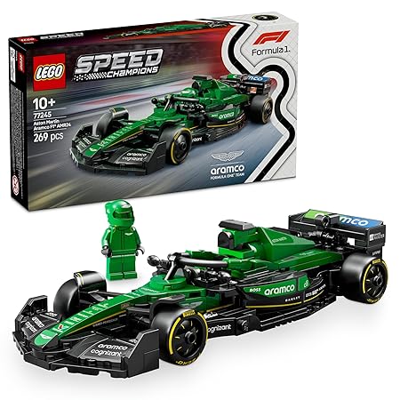 レゴ(LEGO) スピードチャンピオン Aston Martin Aramco F1(R) AMR24 レースカー おもちゃ 玩具 誕生日 プレゼント ブロック 男の子 女の子 子供 10歳 11歳 12歳 小学生 乗り物 車 ミニカー 77245