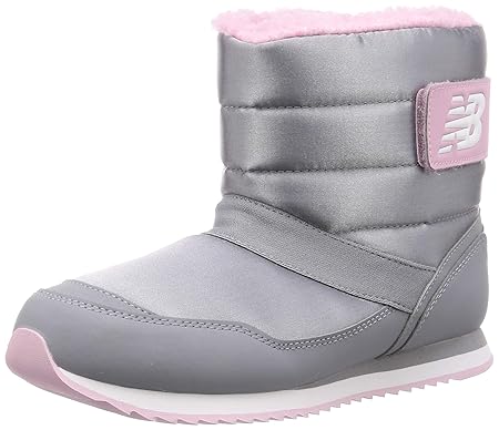 [ニューバランス] キッズブーツ YO996B マジックテープ 幅広(W) 撥水 グレー/ピンク 24.5 cm