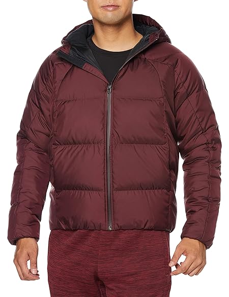 [ムーブスポーツ] 【20年秋冬モデル】ダウンジャケット DMMQJC42メンズ ダウンジャケット 防風 はっ水 暖かい スポーツ観戦 アウター 通勤 通学 ダークレッド 日本 L (日本サイズL相当)